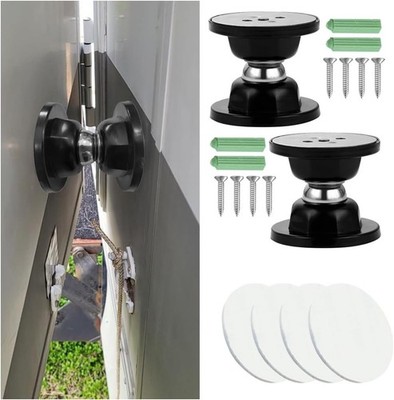 2PCS RV Door Holder Magnetic Catch Stopper No Drilling Trailer Camper Motor Home