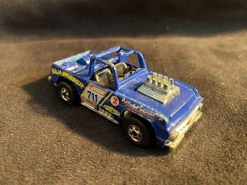 Vintage 1973 Mattel Hot Wheels Baja Bruiser/Black wall Truck Hong Kong