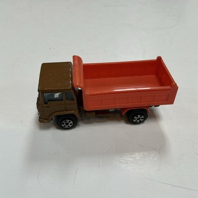 Yatming Die Cast Metal Dump Truck 1:64 Brown & Orange