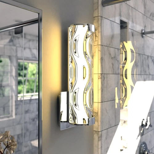 Vaxcel Lighting W0357 Marseille 1 Light 13" Tall LED Bathroom - Chrome - Picture 3 of 9
