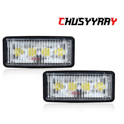 2PCS LED Headlights Work Lights RE306510 For Deere 4560, 4760, 4960