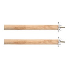 2 Pcs Natural Wooden Bird Branch Wood Perch Stand, Length 5.9'' Diameter 18mm