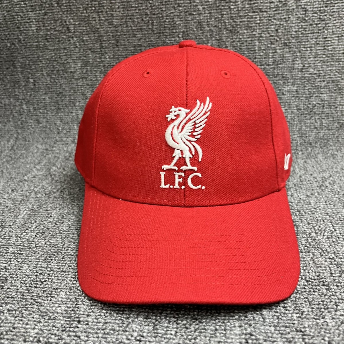 '47 Brand Liverpool FC Red Baseball Cap L.F.C. Liver Bird Adjustable Strapback H