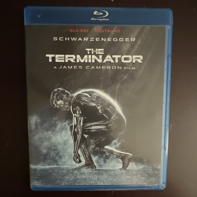The Terminator Blu-ray Disc. Comes with six collector s picture cards.