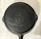 Old Antique 724 A Griswold Cast Iron Skillet No.5 Large Block Logo Sit Flat~OOAK