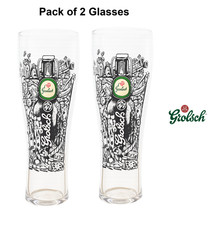 2x Grolsch Pint Glass 20oz Grolsch Larger Glass Grolsch Larger Glasses Grolsch B