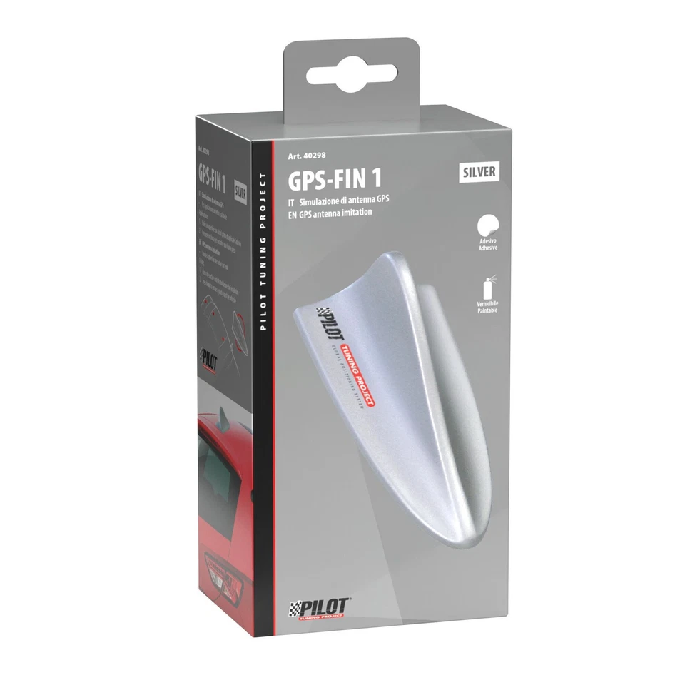 Auto, Moto E Camion Gps-Fin Spoiler, simulazione di antenna satellitare - Argent - Immagine 2 di 4