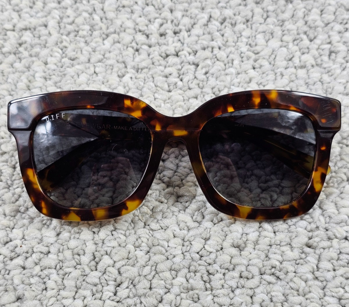 Diff Eyewear Carson Tortoise Plastic Frame Polari… - image 3
