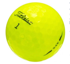 TITLEIST AVX YELLOW 1 DOZEN RECYCLED GOLF BALLS BY GOLF BALL DIVERS