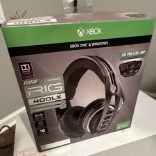 Plantronics RIG 400LX Wired Headset for Xbox /Windows w/ LX1 Amp Black