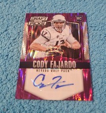 2015 Prizm Draft Picks Cody Fajardo Nevada Purple Rookie Autograph 98/99 #167