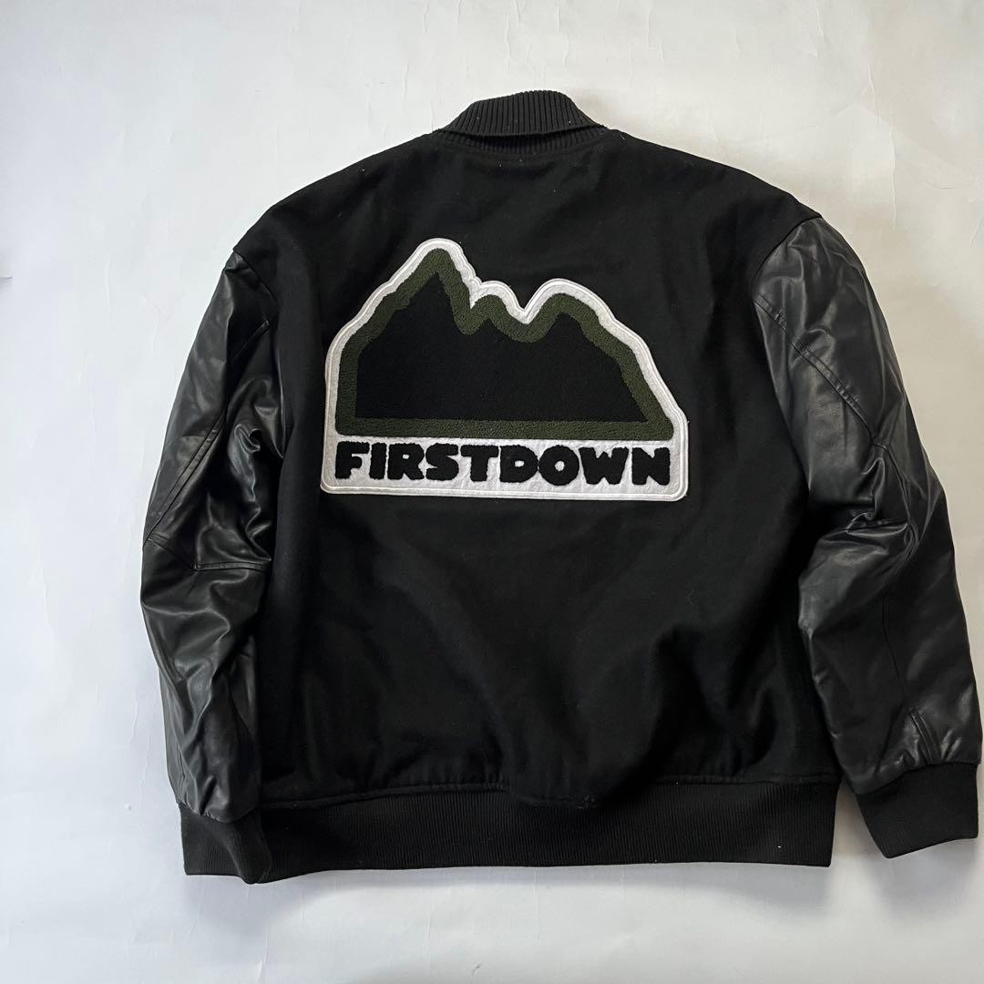 First Down Stadium Jacket Black L Patch Black - image 9