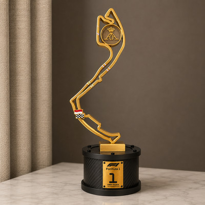 F1 Monaco Grand Prix Trophy Model Scale 1:1 Collectible Display Decor Formula 1