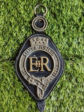 Vintage Queen Elizabeth II Silver Jubilee 1977 Leather Horse Brass Martingale