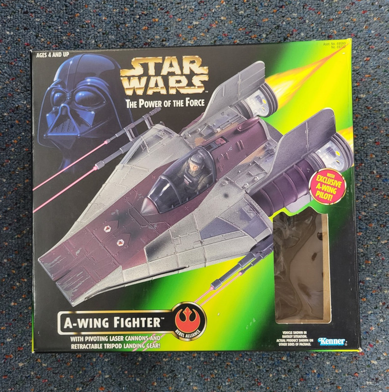 Kenner Star Wars Power of the Force A-Wing Fighter Space Ship Vehicle 1997