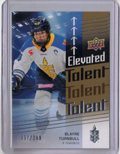BLAYRE TURNBULL 24/25 2025 Upper Deck PWHL Elevated Talent #ET-17 GOLD #d /299