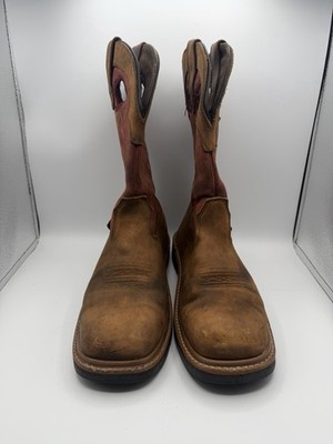 Wolverine Work Boots Mens 9.5M Steel/Composite Toe Pull On EH Workwear READ!