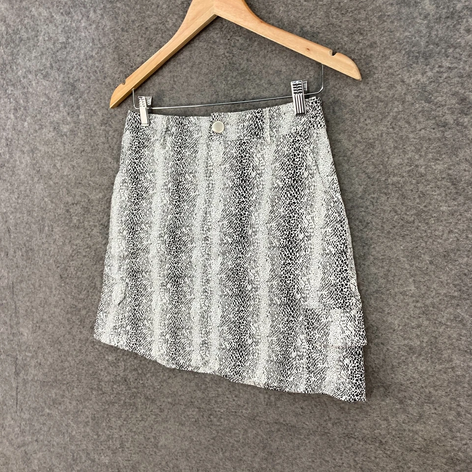 Falda Missguided Mujer Talla 6 Estampado Animal Bolsillos Cortos Mini 19429 Foto 2 de 4