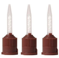Dental Brown Short Temporary Cement HP Mixing Tips Impression 25/Pack 