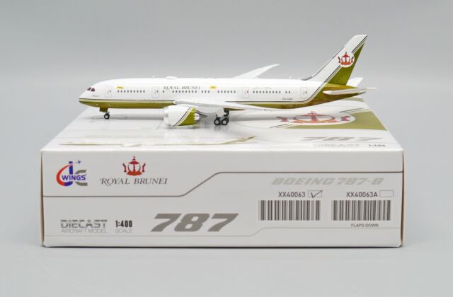 Royal Brunei Airlines B787-8 Reg: V8-OAS JC Wings Scale 1:400 Diecast XX40063
