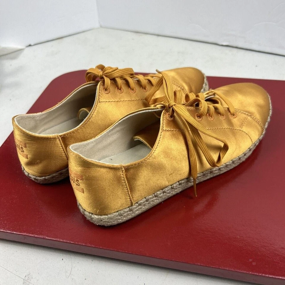 Zapatos para mujer TOMS cordones de verano en dorado metálico talla 7 con cordones elegantes Foto 4 de 4