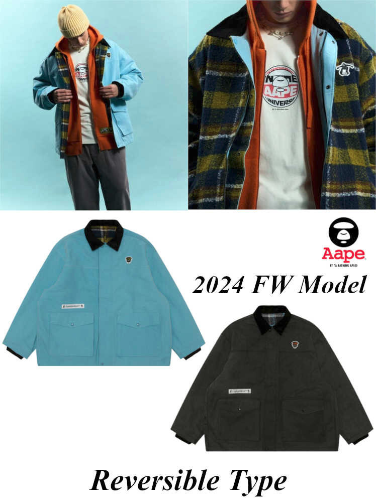 ジャケット・アウター A BATHING APE reversible jacket A BATHING APE ABC CAMO BOA RIPSTOP REVERSIBLE JACKET