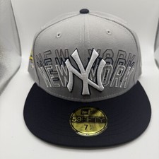 New Era 59Fifty New York Yankees 1996 World Series Gray/Navy Fitted Hat 7 1/2