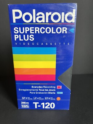 New. Sealed. Polaroid VCR Tape. 246 Minutes