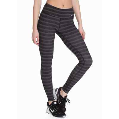 NIKE LEGEND DFC TIGHT ZIG DOT CAPRI LEGGINGS. BLACK & GRAY. EUC. MEDIUM.