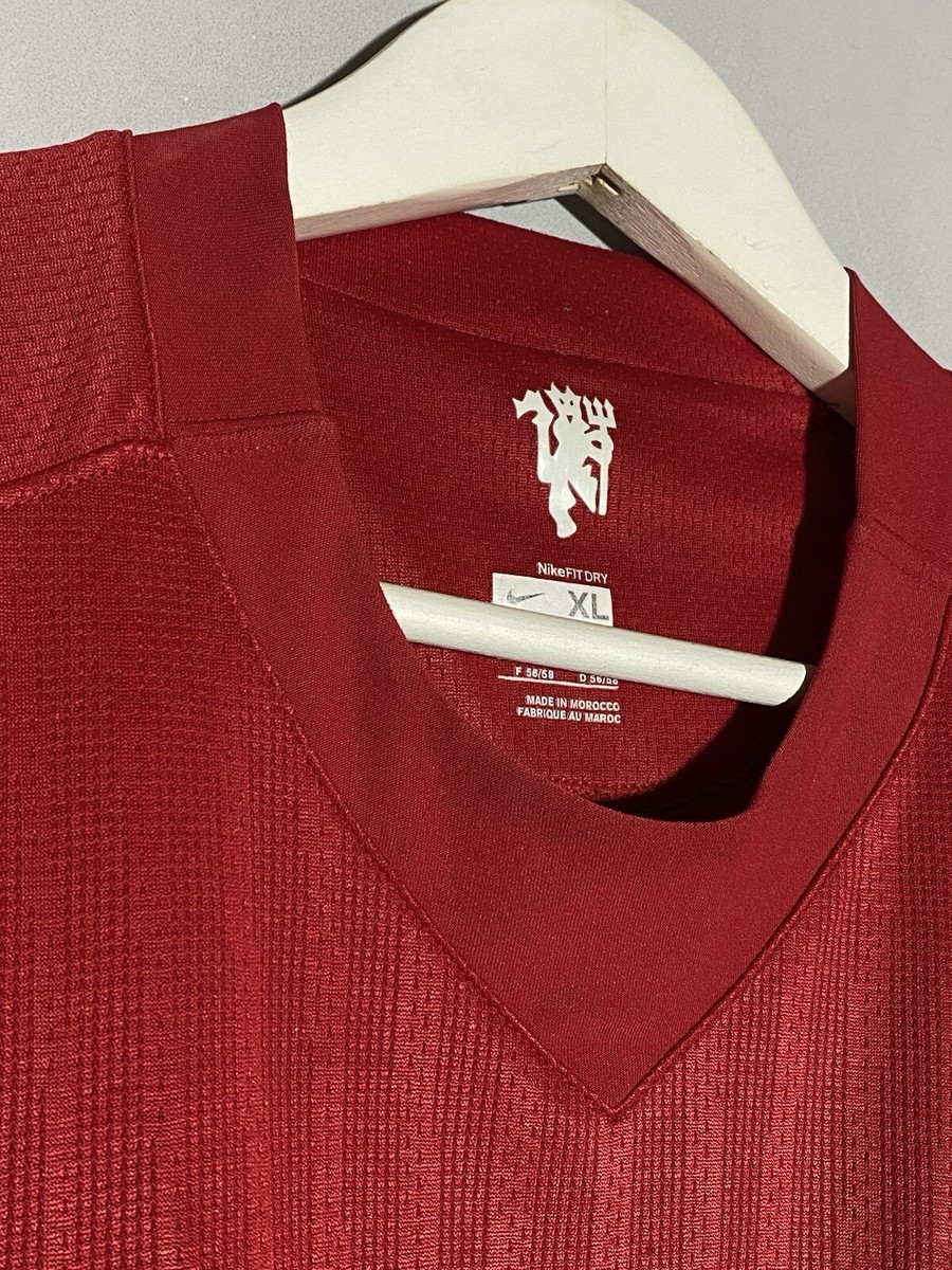 テベス　TEVEZ 32番 サイン入り Nike ユニフォーム　07/08 Football shirt soccer FC Manchester United Home 2007-2009