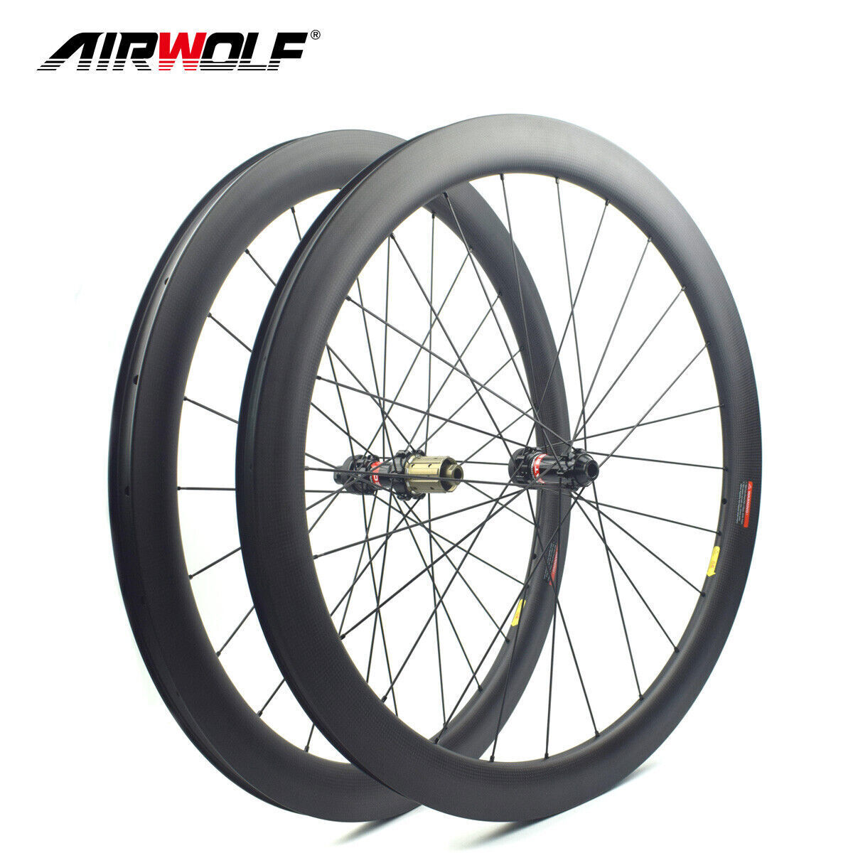 50*28mm 700C Carbon Wheelset Racing Road Bike Wheels Center Lock Disc Tubeless