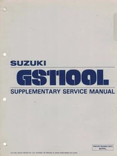 NOS Genuine Suzuki Dealer Supplementary Service/Repair Manual GS1100L 1980