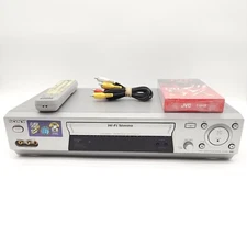Sony SLV-N88 4 Head HiFi Stereo VCR/VHS Player/Recorder + Remote (Tested Works)
