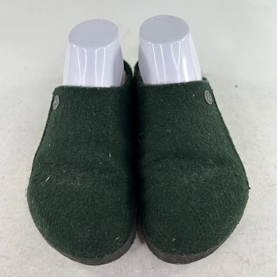 Женские шерстяные туфли-слипоны Birkenstock Zermatt размер 37 зеленые войлочные тапочки сабо - Изображение 4 из 4