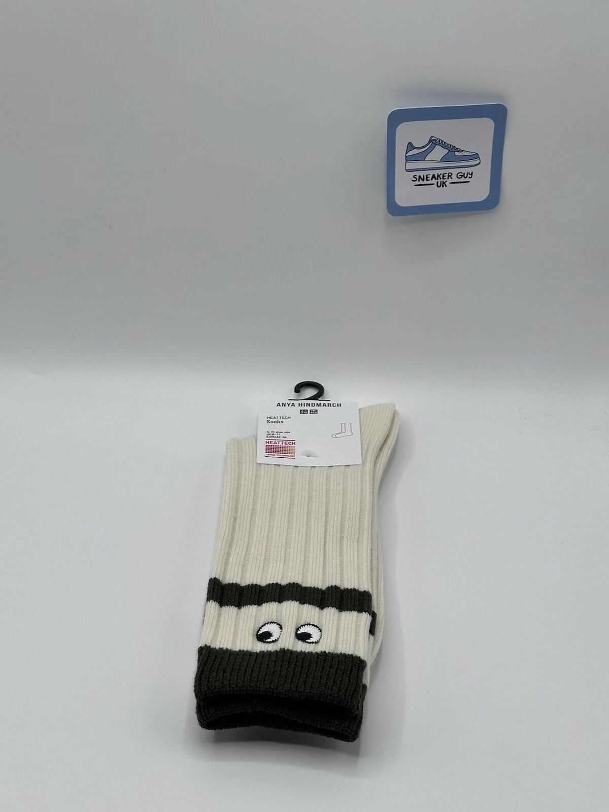 Anya HIndmarch Uniqlo Heatteach Socks White M-L 8-11 Women’s Fast Delivery 📦