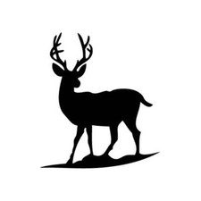 Deer Silhouette - Vinyl Decal Sticker for Wall, Car, iPhone, iPad, Laptop, Bike
