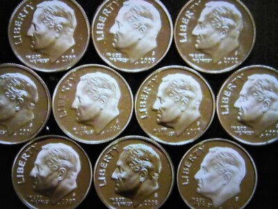 1968-2009-S-ROOSVELT DIME GEM PROOF RUN-42 COINS SET-US MINT LOT