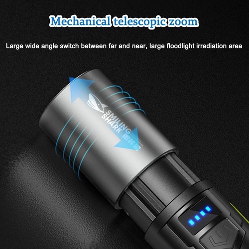 ^Luz antorcha LED portátil luz súper brillante camping USB recargable impermeable βρ - Imagen 14 de 18