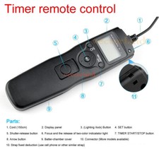 Timer Remote Shutter Release For Nikon D7100 D3100 D3200 D610 D600 D5300 D5600