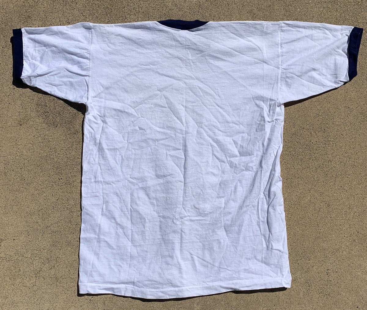 Vintage USAFA T Shirt Ringer Tee Champion Made In USA blue