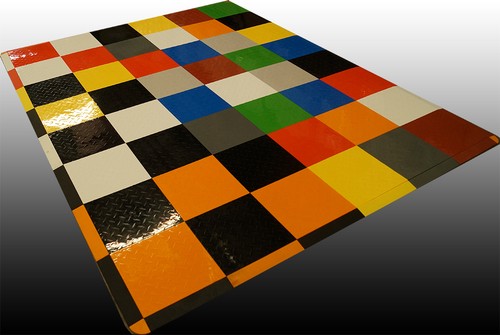 QUICK DIAMOND INTERLOCKING TILES-BLACK / GARAGE FLOORING /EXPO/ MOBILE DISPLAYS - Picture 7 of 8