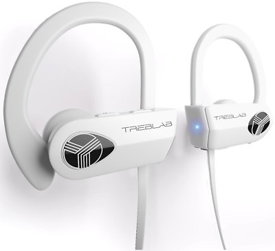 TREBLAB XR500 Wireless Sport Earbuds with Mic, IPX7 Waterproof, Noise Cancelling