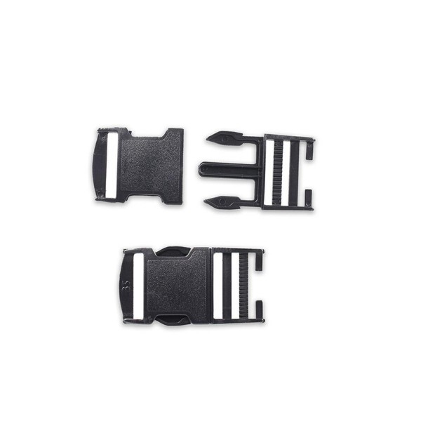 Kunststoffschnalle Klickverschluss 35Mm Gurt Steckschnalle Rucksack Schwarz 100S-image