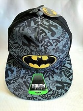 NEW Batman Adjustable BallCap Hat Youth Embroidered Snapback OSFM