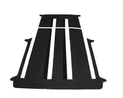 autix 4500368 Tappeto per camera degli ospiti, grigio mélange in velluto, compatibile con VW T5 T6 T6.1 Multivan con 1 porta scorrevole