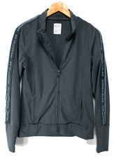 Rodan + Fields Jacket Womens Medium Grey Nylon Spandex Full Zip Athletic R+f