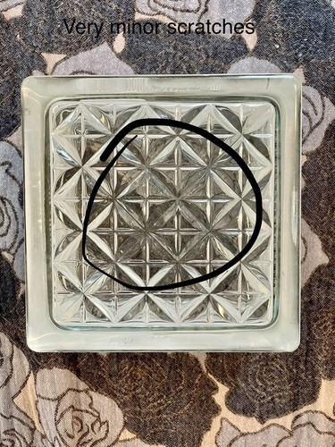 RECLAIMED CUSTOM SET OF 9 WECK WINDOW/SHOWER BLOCKS DIAMOND/CROSS PATTERN GERMAN - Picture 16 of 24