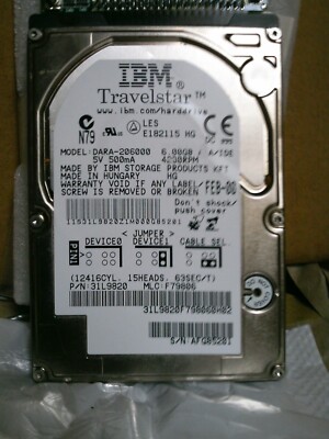 IBM HDD DARA-206000 /2.5 / 6 GB / in externen Gehäuse, gebraucht