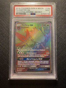 PSA 9 - SHIFTRY GX - S & M CELESTIAL STORM - 169/168 - SECRET - POKEMON - 2018