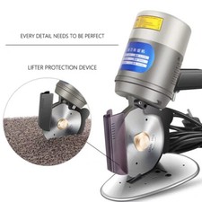 Electric Round Knife Cutting Machine Cloth Leather Blanket Cardboard Cutter